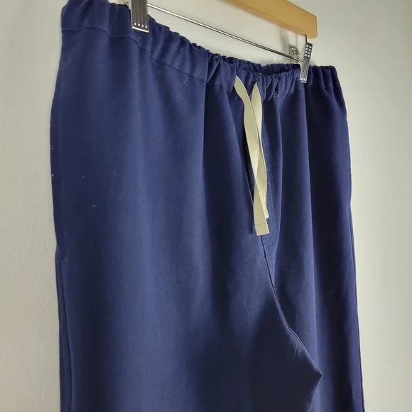 Figs Technical Collection Pull On Tie Waist Straight Leg Scrub Pants Tall - Picture 4 of 11